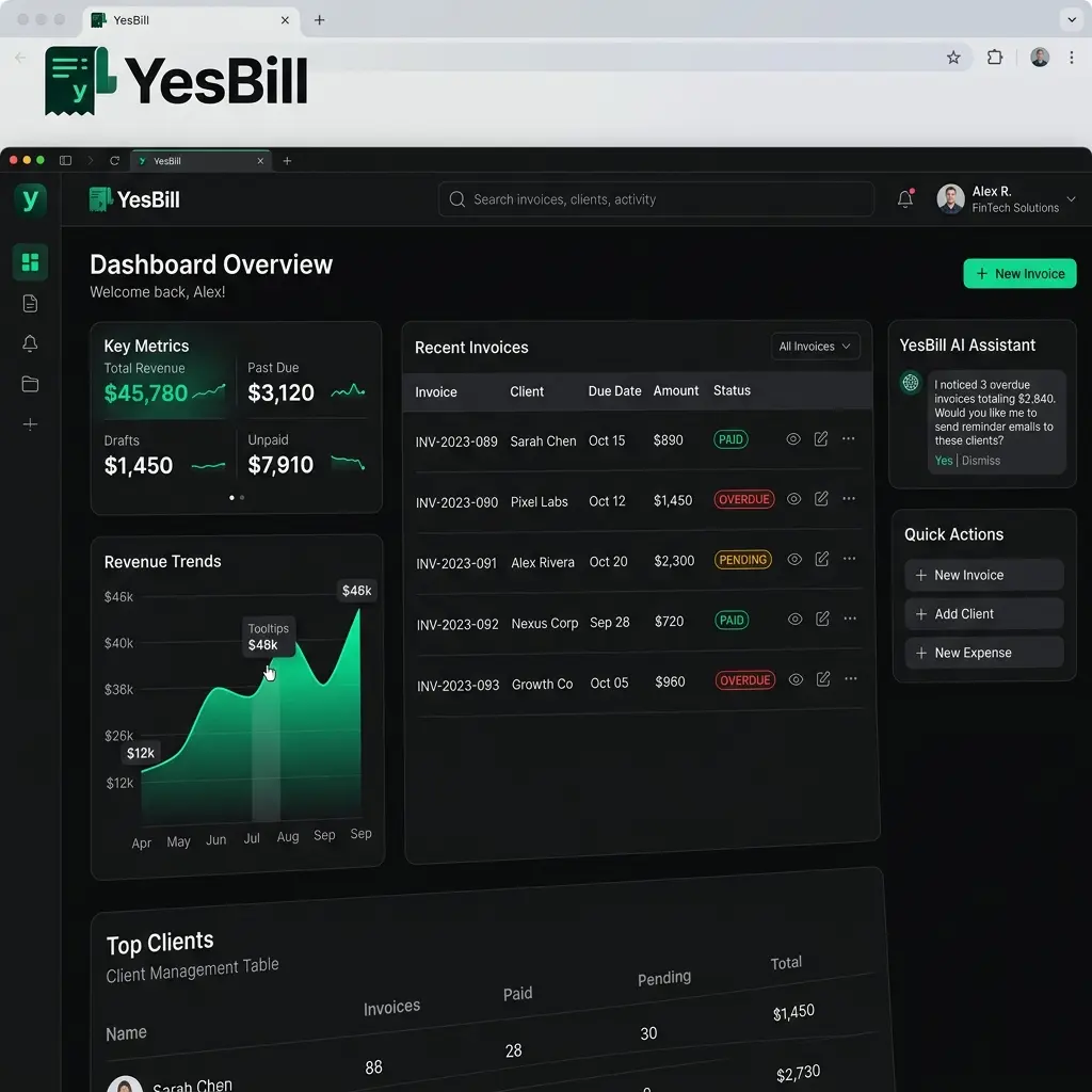 YesBill – AI Billing Tracker